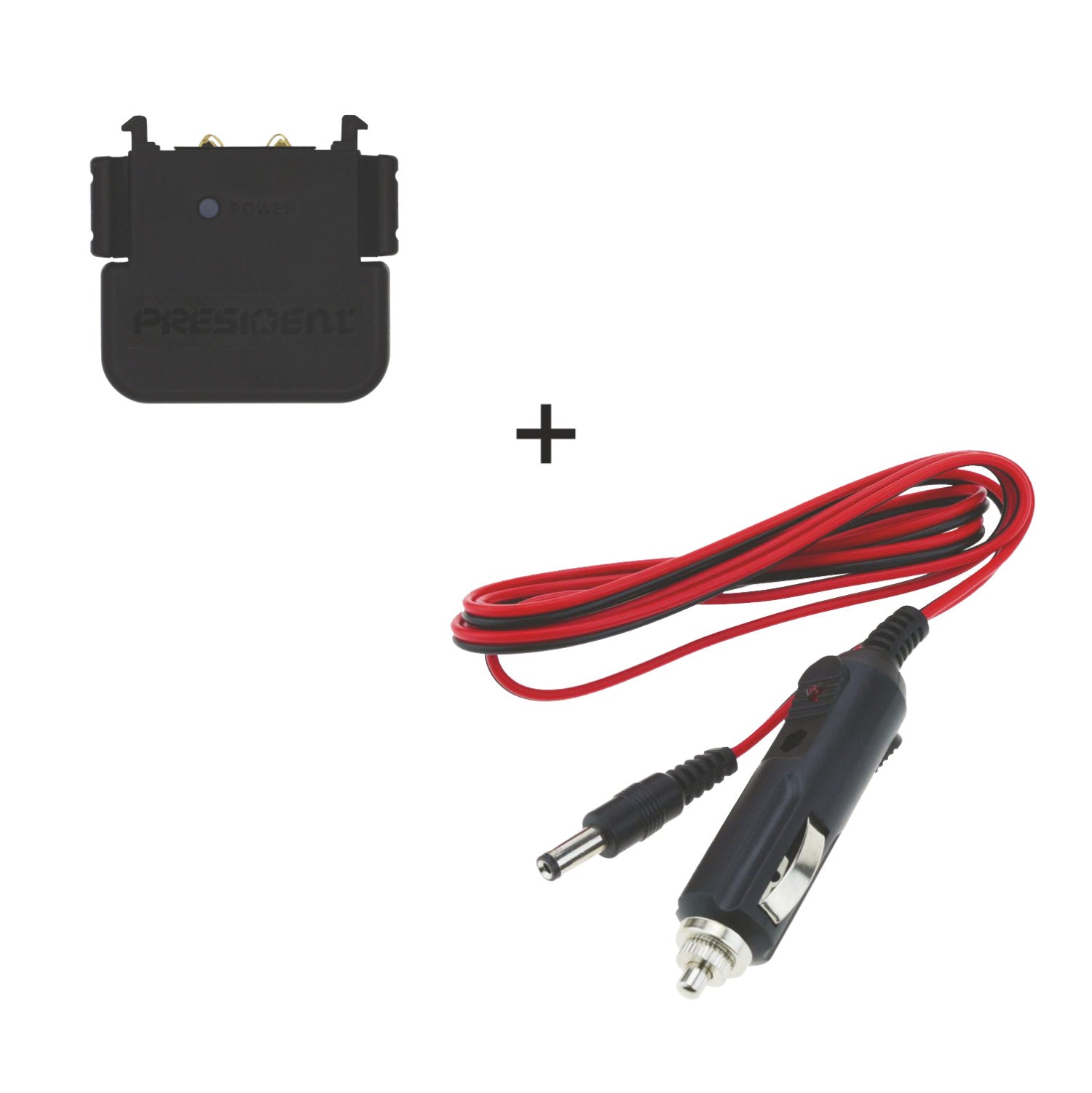 President Electronics ACMR416 Replacement Randy Power Adapter and Lighter Plug Combo