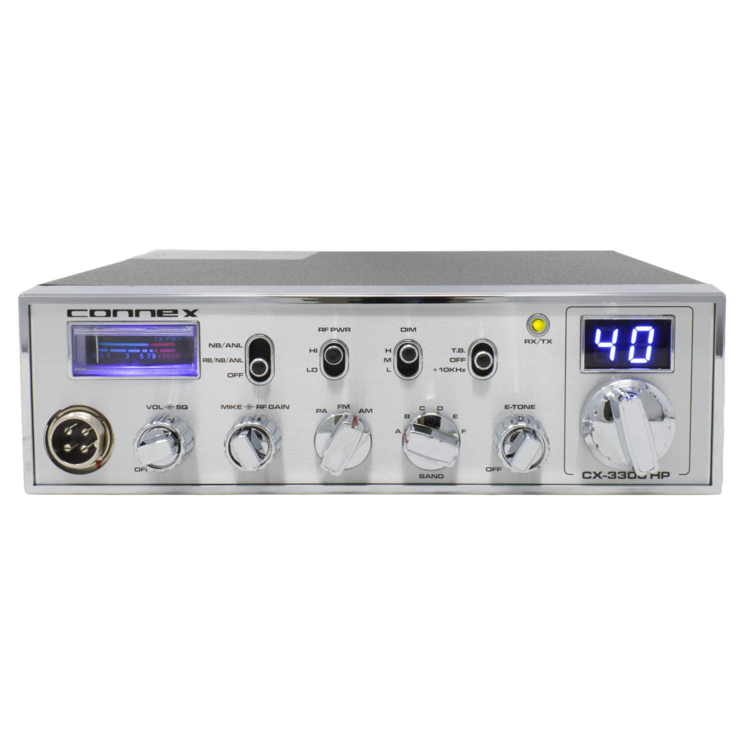 Connex CX 3300 HP 10 Meter Amateur Radio with Blue Lights