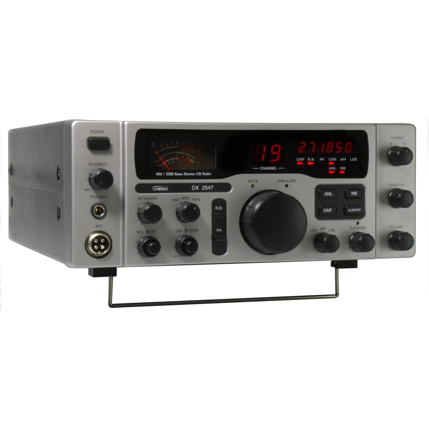 Galaxy DX2547 CB Base Radio with Red Display Lights - AM / SSB