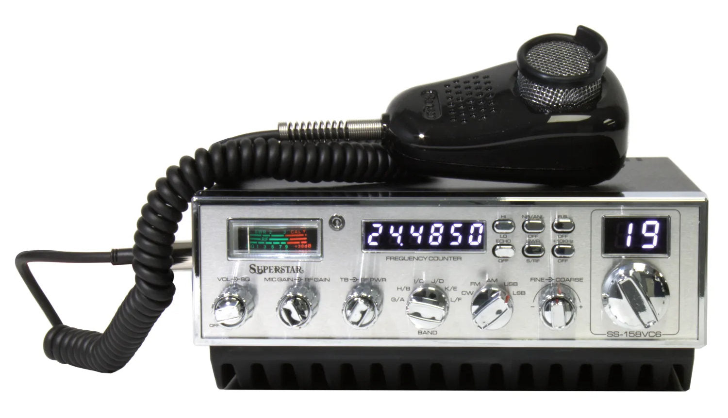 SuperStar SS-158VC6 High Powered 10 Meter Radio with AM / FM / SSB / CW Modes