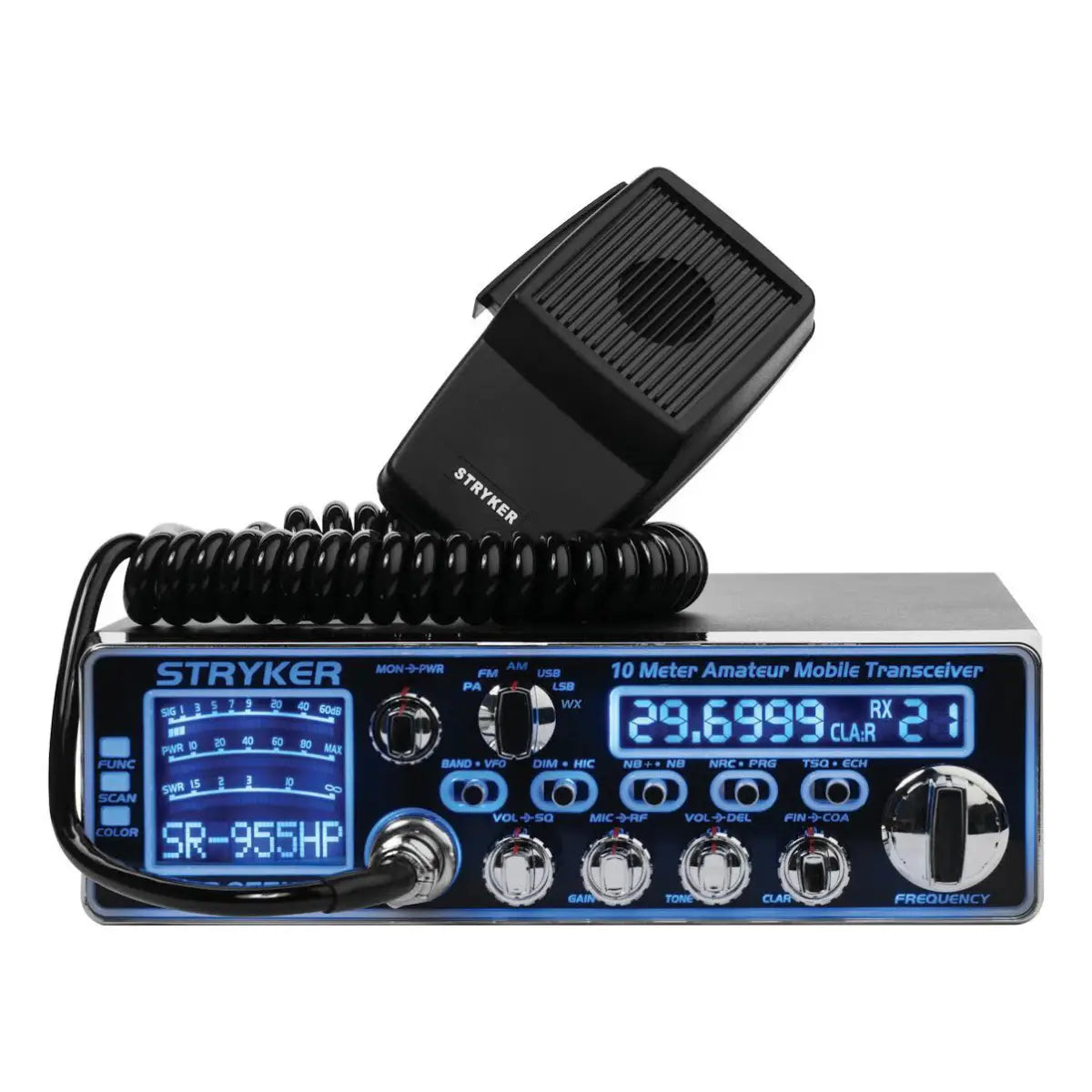 New and Improved! Stryker SR-955HPC+ 10 Meter Radio with 100+ Watts PeP - Includes AM / FM / SSB / WX Modes