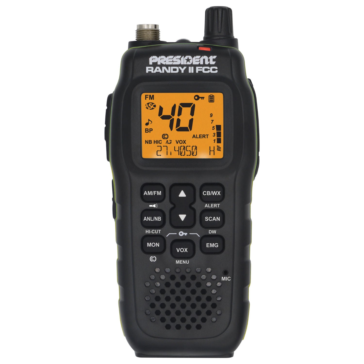 RANDY II FCC FM Handheld CB Radio - Walkie Talkie Style with FM Mode